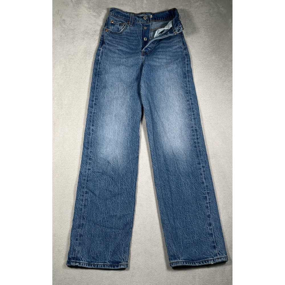 Levi's‎ Premium Women's Ribcage Straight Ankle Jeans 23x29 High Rise Denim